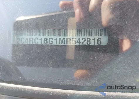 2021 Chrysler Pacifica Touring L из США, поврежденный, VIN 2C4RC1BG1MR542816